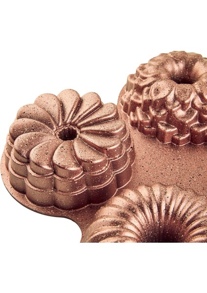 Elisa Rose Gold 4'lü Döküm Kek Kalıbı indirimleri