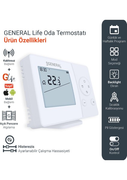 Senna HT301S Smart Kablosuz Akıllı Oda Termostatı fırsatları