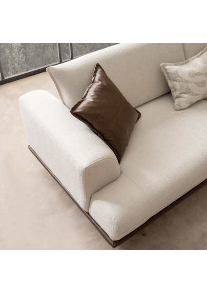 Sofia Üçlü Koltuk Kanepe Krem fiyatları
