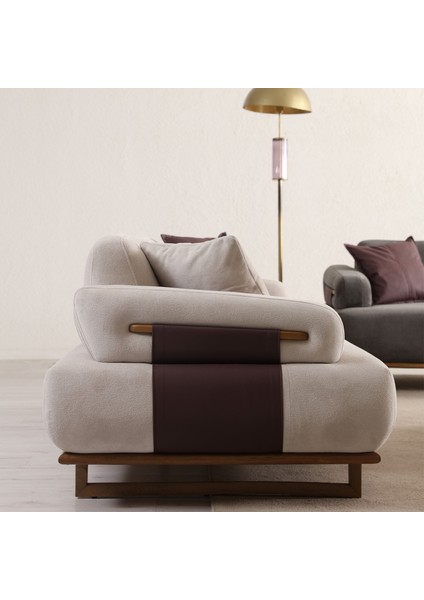 Siena Üçlü Koltuk Kanepe Krem modelleri