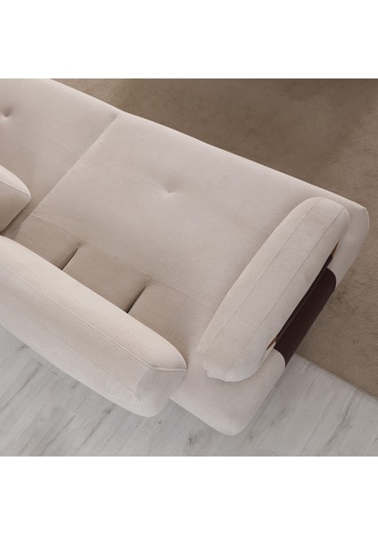 Siena Üçlü Koltuk Kanepe Krem fırsatları