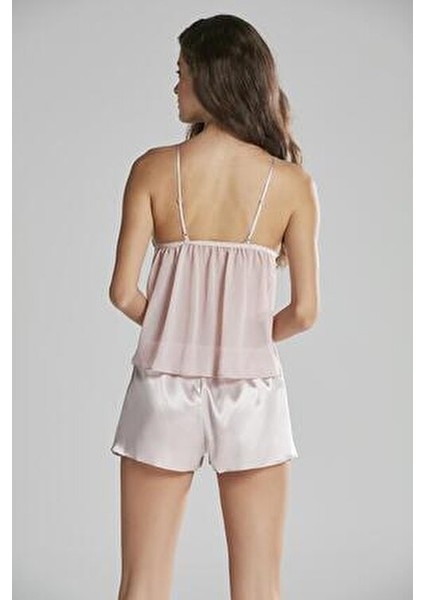 Kadın Saten Altılı Çeyiz Seti - 6015 Şık Gecelik ve Sabahlık Takımı