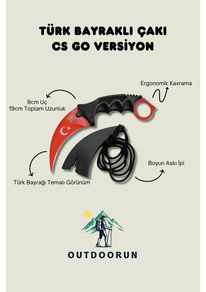 Türk Bayraklı Çakı Cs Go Versiyon
