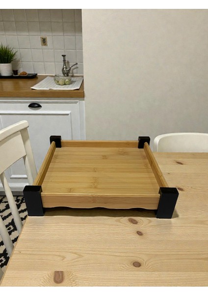 Bambu Kare Sunumluk Tepsi – Doğal Ahşap Bambu Servis Tepsisi, Kahvaltılık Sunum Tahtası, Dayanıklı Hafif Mutfak Servis Ürünü fiyatları