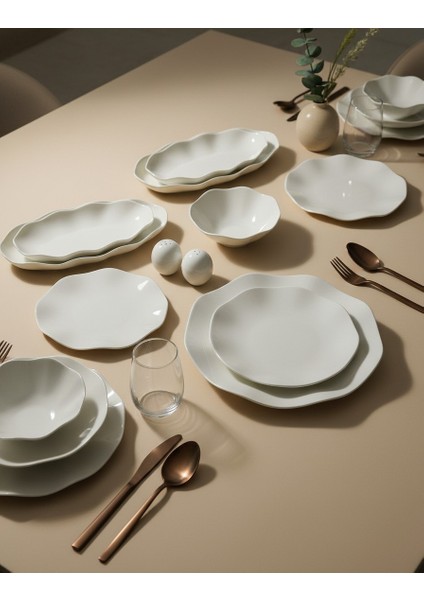 Nesrin 30 Parça Sade Yemek Takımı fiyatları