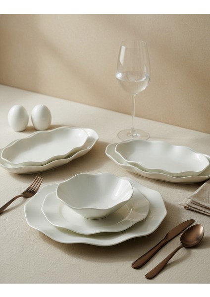 Nesrin 30 Parça Sade Yemek Takımı fırsatları