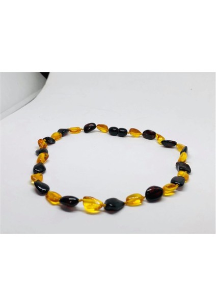 Oval Gökkuşağı 2 Renk Bebek Çocuk Damla Kolye