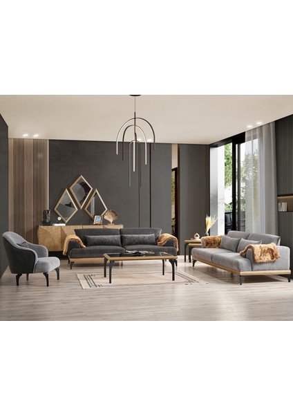 Piramit Koltuk Takımı 3+3+1