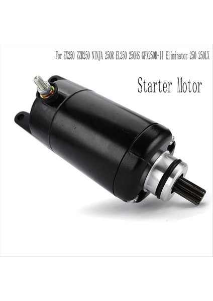Kawasaki KLE250 Anhelo EX250 ZZR250 Nınja 250R EL250 250HS GPX250R-II Eliminator 250 250LX Için Motosiklet Başlangıç Motoru (Yurt Dışından) modelleri