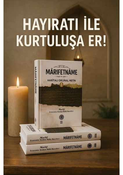 Marifetname Erzurumlu Ibrahim Hakkı 3 Cilt Takım Orjinal Tam Metin 2025-MARIFETNAME Özel Baskı indirimleri