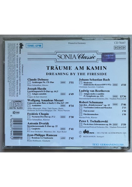 Traume Am Kamin CD (Orijinal Dönem Baskı Cd) fiyatları