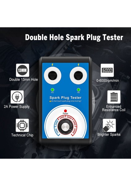 Buji Test Cihazı Çift Delik Teşhis Aracı Araba 12V Spark Testerauto Motor Ateşleme Dedektörü Araçları (Yurt Dışından) indirimleri