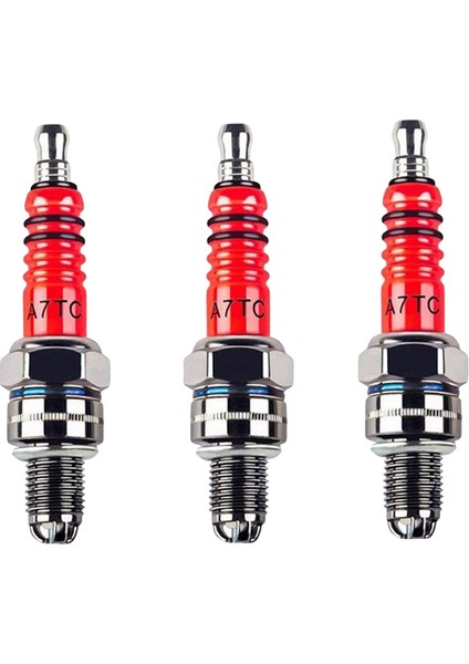 3pcs Buji A7TC Gy6 50 cc 70CC 90 cc 110CC 125 cc 150CC &amp 3pcs D8TC 3 Elektrot Buji Yarış Buji Için Üçlü Elektrot (Yurt Dışından) fiyatları