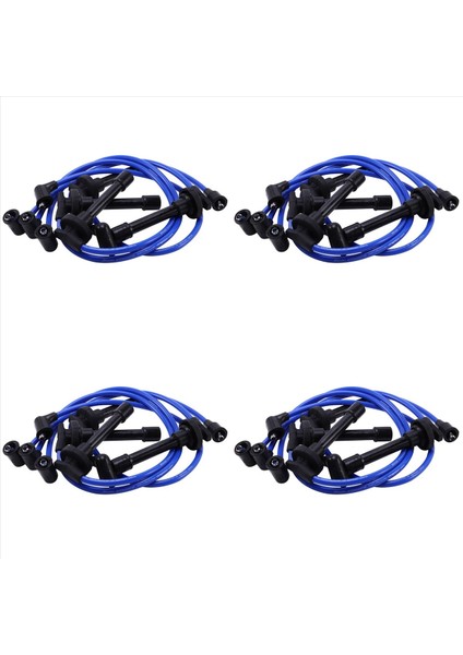 4x 32700-PTO-100 Buji Teli Seti Honda Civic Del Sol 1992-2002 Mavi Için Yüksek Performanslı Ateşleme Teli (Yurt Dışından)