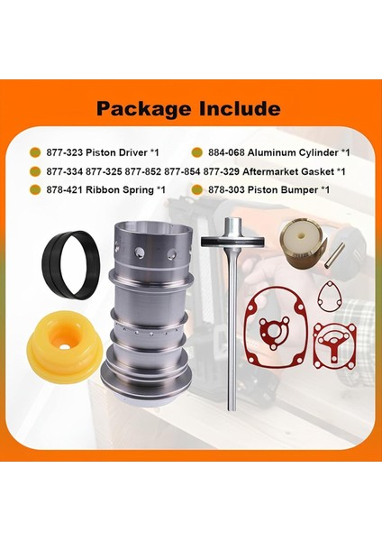 877-323 Piston Sürücü 877-334 877-325 877-852 877-854 877-329 878-421 Şerit Yay 878-303 Piston Tampon Uyumlu (Yurt Dışından) fırsatları