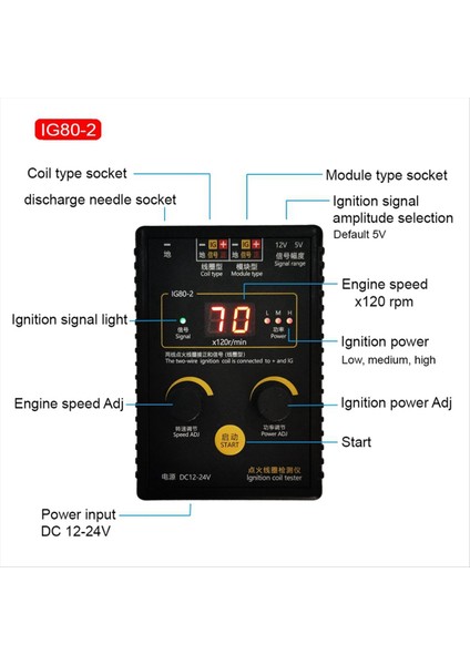IG80-2 Otomobil Ateşleme Dedektörü Test Cihazı Doğal Gaz ve Benzin Motoru Ateşleme Testi (Yurt Dışından) fırsatları