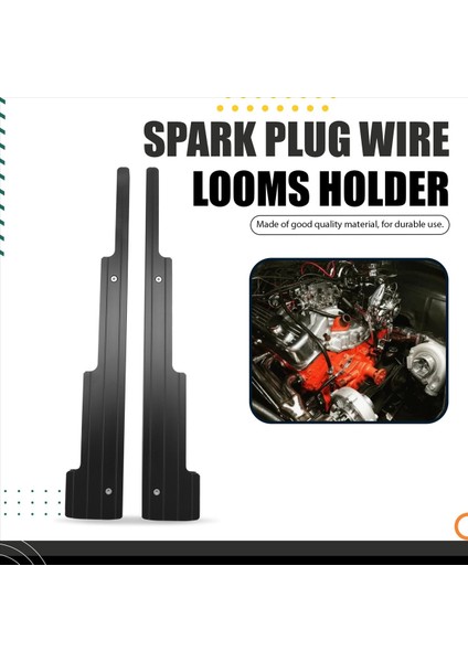 V8 Buji Teli Tezgahlar Için Ayırıcı Bölü Tutucuları 40375 Chevy Ford Sbc Bbc Sbf Bbf 350 400 396 472 502 Siyah (Yurt Dışından) fırsatları