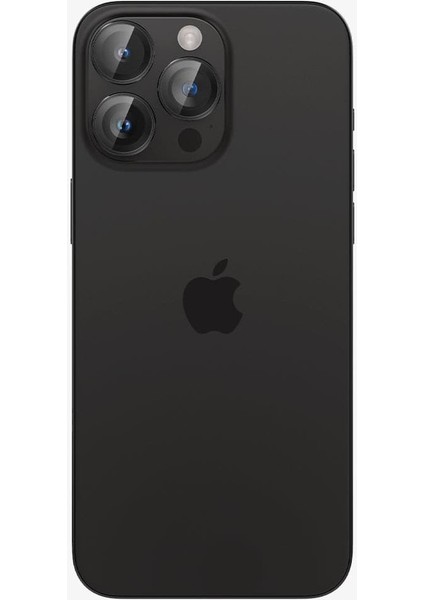 Apple iPhone 17 Pro Max / 17 Pro / 16 Pro Max / 16 Pro / 15 Pro Max / 15 Pro / 14 Pro Max ile Uyumlu Kamera Lens Camı Koruyucu Kolay Kurulum GLAS.tR EZ Fit Optik Pro 2 Adet Black - AGL05205