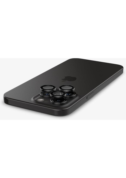 Apple iPhone 17 Pro Max / 17 Pro / 16 Pro Max / 16 Pro / 15 Pro Max / 15 Pro / 14 Pro Max ile Uyumlu Kamera Lens Camı Koruyucu Kolay Kurulum GLAS.tR EZ Fit Optik Pro 2 Adet Black - AGL05205