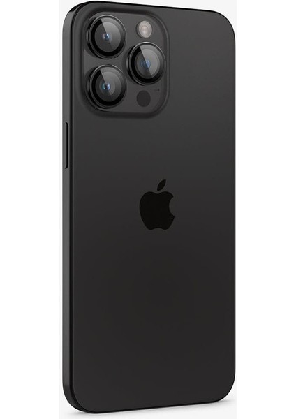 Apple iPhone 17 Pro Max / 17 Pro / 16 Pro Max / 16 Pro / 15 Pro Max / 15 Pro / 14 Pro Max ile Uyumlu Kamera Lens Camı Koruyucu Kolay Kurulum GLAS.tR EZ Fit Optik Pro 2 Adet Black - AGL05205