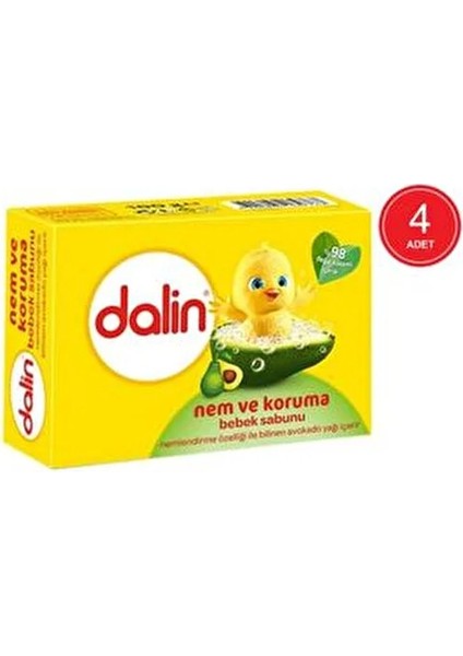 Nem Koruma Bebek Sabunu 100 gr x 4 Doğal Yağlarla Geliştirilmiş Hassas Ciltler İçin fiyatları