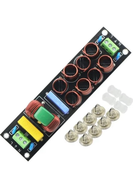 4400W Emı Güç Filtresi 20A Yüksek Frekanslı Güç Filtresi Güç Kaynağı Ses Hoparlör Amplifikatörü Için Tahtada Karşılık (Yurt Dışından) fiyatları