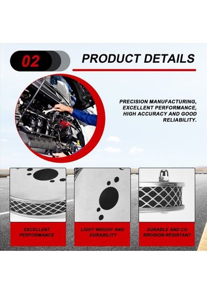 1 Adet Araba Krom Gözleme Yüksek Hava Akışlı Hava Filtresi Tüm 1 25 Inç Su Hs2 Karbüratörler 14X3CM (Yurt Dışından) indirimleri