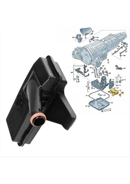0B5325429E Araç Otomatik Şanzıman Hidrolik Filtre Kiti Audi A4 A5 A6 A7 Q5 Rs5 Rs4 Şanzıman Dişli Yağı Filtresi (Yurt Dışından) modelleri