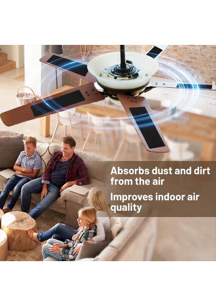 3 Paket Tavan Fanı Filtresi Tavan Fanı Hava Filtresi Tavan Fan Bıçağı Üstüne Kolayca Yapışır Görünmez ve Estetik A (Yurt Dışından) modelleri