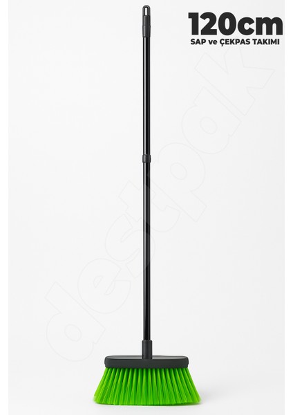 Saplı Ev Fırçası - Ekstra Kaliteli - 120CM Sap - Demonte Sap - Uzun Fırça Kılı - Oto Fırçası fırsatları
