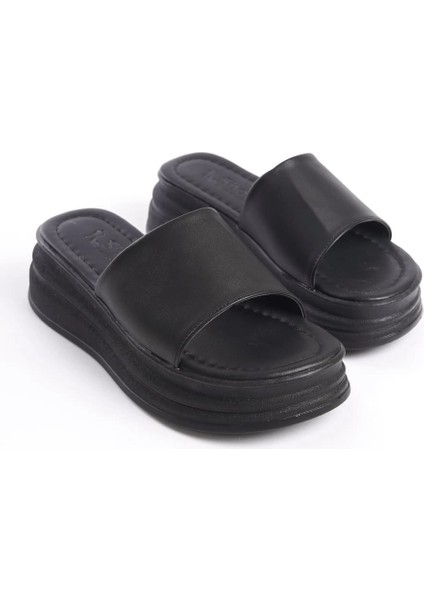 Alıce Düz Topuklu Kalın ve Ortopedik Taban Kadın Terlik Cst - Siyah fırsatları