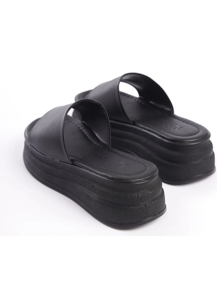 Alıce Düz Topuklu Kalın ve Ortopedik Taban Kadın Terlik Cst - Siyah indirimleri