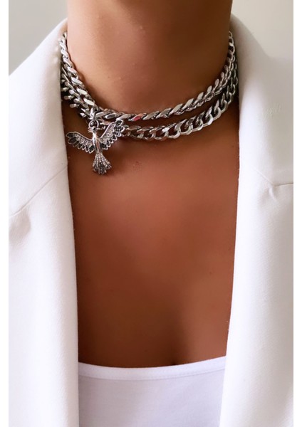 Ankakuş Çift Sıralı Choker