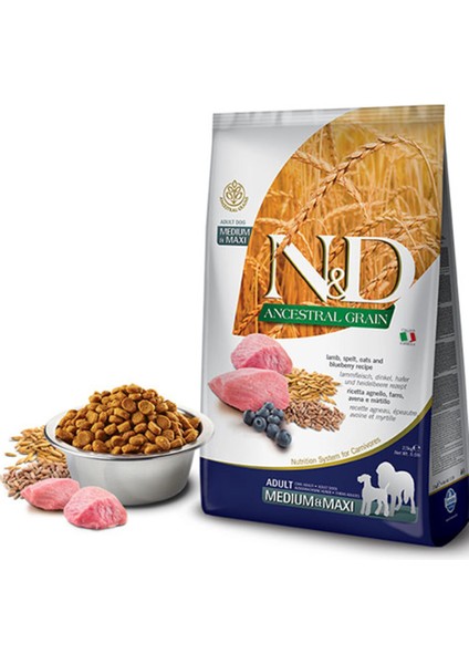 Nd Az Tahıllı Kuzu & Y.Mersini Adult Med&Maxi Köpek Maması - 12 K modelleri