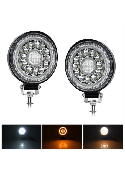 4 Inç Yuvarlak LED Offroad Işıkları LED Traktör Iş Işıkları 140W 14000LM 9-30V Yoldan Sürüş Sis Lambası Kapsülleri (Yurt Dışından) fiyatları