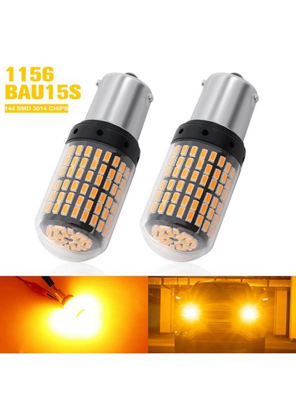 4x 1156 BAU15S LED 3014 144 Smd 7506 1003 1073 Canbus Süper Parlak Araba Freni Ters Kuyruk Ampul Güç (Yurt Dışından) fiyatları