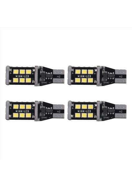 4pcs Parlak Beyaz Canbus Araba Yedekleme Ters Işıkları Için LED Ampul 912 921 T15 W16W (Yurt Dışından)