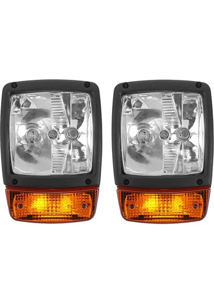 2x 24V Ekskavatör Jcb Ön LED Farlar Dönüş Sinyal Lambası Göstergesi Traktör Telehandler Yükleyici Forklift (Yurt Dışından)