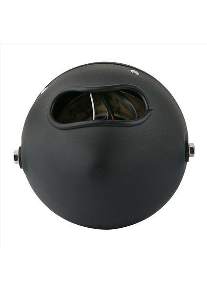 3x Motosiklet Cafe Racer Bobber 6 5 Inç LED Far Spiral Beyaz Yan Montaj Braketi (Yurt Dışından) fiyatları