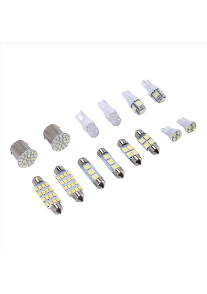 14X Beyaz LED Araç Iç Mekan Işık Dome Bagaj Haritası Plaka Lamba Ampulleri (Yurt Dışından) modelleri