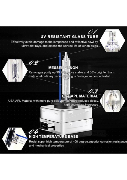 4pcs D1C D1S D1R 8000K Buz Mavisi Hid Xenon Araba Far 35W Düşük Işın Ampulleri Için -Bmw -Audi (Yurt Dışından)
