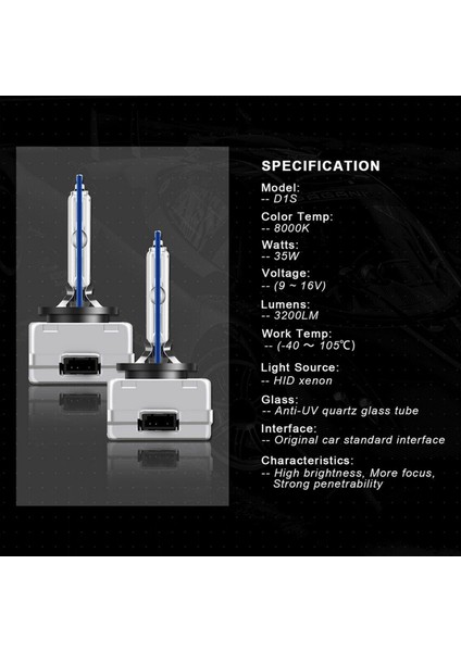 4pcs D1C D1S D1R 8000K Buz Mavisi Hid Xenon Araba Far 35W Düşük Işın Ampulleri Için -Bmw -Audi (Yurt Dışından) fiyatları