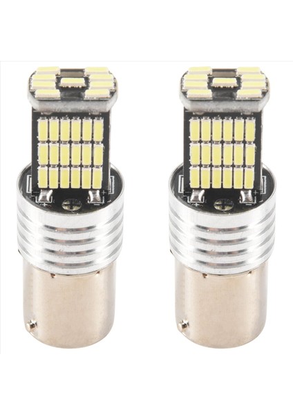 2x 1156LED Canbus 15 Smd BA15S P21W Güçlü Beyaz 6000K Araba Fren Kuyruk Işığı (Yurt Dışından)