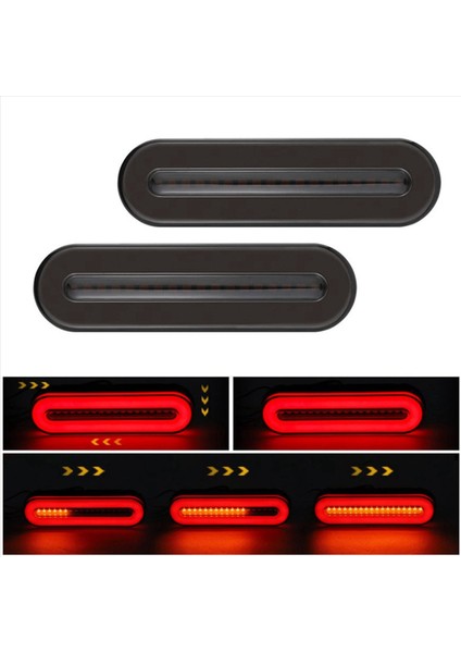 4x 12-24V Su Geçirmez Kamyon LED Kuyruk Işık Arka Lamba Durdurma Ters Gösterge Sis Işıkları Römork Kamyonu Araba Araba Lanımı (Yurt Dışından) fiyatları