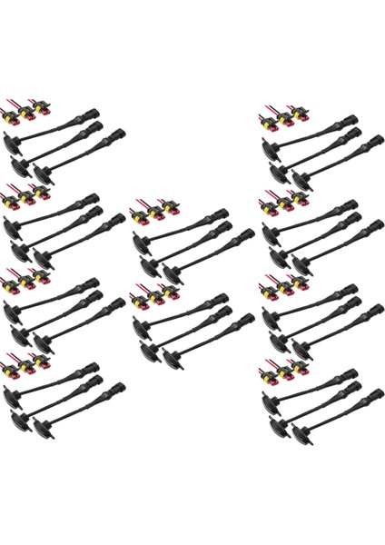 30 Adet Harici Kehribar LED Işıklar Dekorasyonu 2004-2019 Için LED Ön Izgara Işıkları Ford F150 Raptor F250 (Yurt Dışından)