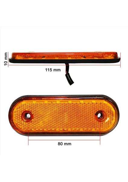 16PCS Amber Markerings Işık Yan Işaretleyici 20LED 24V Happyk Lamba Kamyon Kamyon Yan Işaretçi Kamyon Için Işıklar (Yurt Dışından) fiyatları
