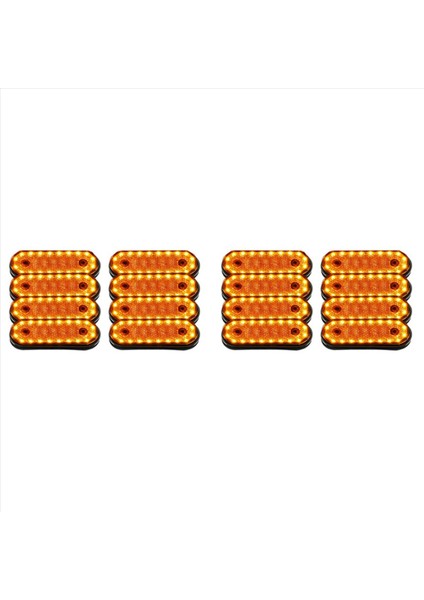16PCS Amber Markerings Işık Yan Işaretleyici 20LED 24V Happyk Lamba Kamyon Kamyon Yan Işaretçi Kamyon Için Işıklar (Yurt Dışından) modelleri