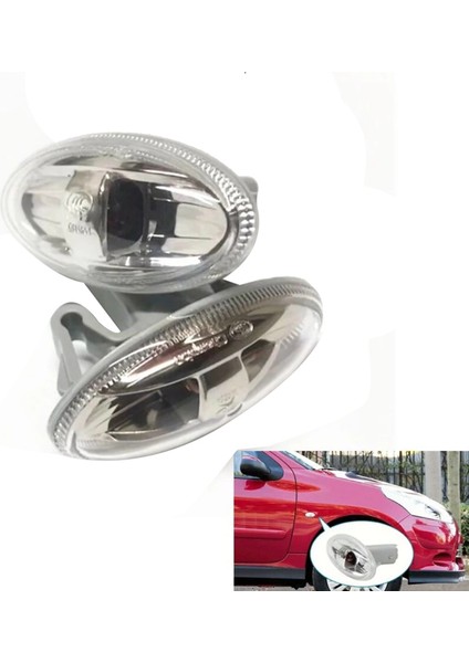 4pcs Araba Turn Sinyal Işık Çamurluk Yan Işıklar Citroen C2 Elysee Picasso Peugeot 307 206 (Yurt Dışından) fiyatları