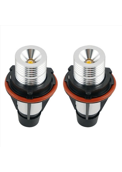 8000K Amber LED Melek Göz Işaretçisi Halo Ampul Lambaları -Bmw E39 E53 E60 E63 E64 E66 E87 5 6 7 X3 X5 [4 Pc Paketi] (Yurt Dışından)