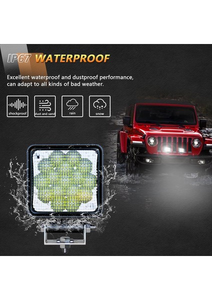 LED Işık Pods 2pcs 4 Inç LED Diffüz Işın Pods Sürüş Işık Küpleri Hendek Işıkları Yol Işıkları Traktör Iş Işıkları (Yurt Dışından) fırsatları